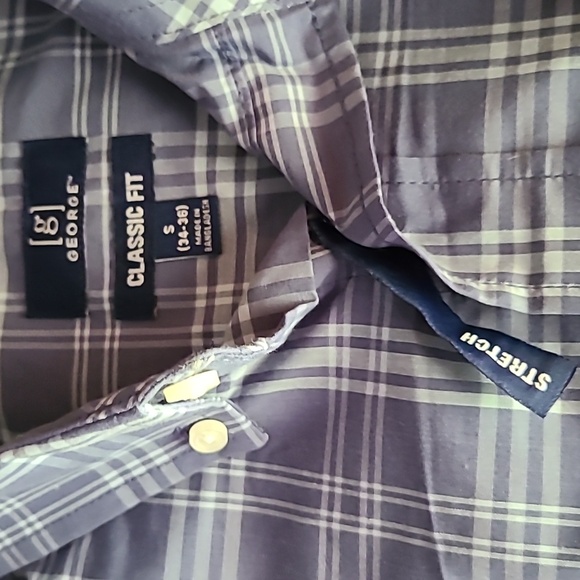 Light Blue Gray Casual Button Down Shirt Sz S NWT - Picture 3 of 4